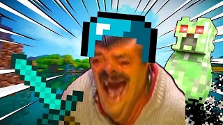 Ничего необычного просто две белки играют в Minecraft