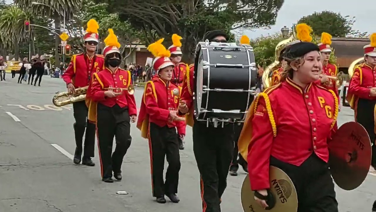 Pacific Grove HS band. Butterfly parade Oct 1, 2022