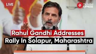 Congress Leader Rahul Gandhi Addresses Rally In Solapur, Maharashtra | Lok Sabha Election