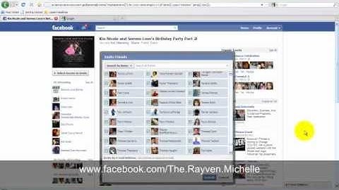 How To Select and Invite ALL Of Your Friends To An Event On Facebook