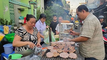 Hàng bún thịt nướng của bà trùm Chép Sài Gòn, khách thích chả giò 5cm giòn rụm