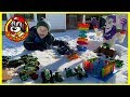 Monster Jam Toy Trucks - Grave Digger Snowman Cave Fort (Soldier Fortune & Plastic Army Men Figures)