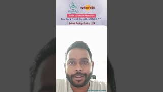 International Batch 3.0 Feedback From Srivan Reddy, Usa