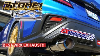 Tomei Full Titanium Expreme VB WRX exhaust sound test review Type-R D Subaru 2022-2024