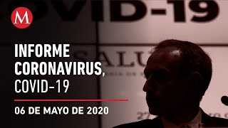 Informe diario por coronavirus en México, 06 de mayo de 2020