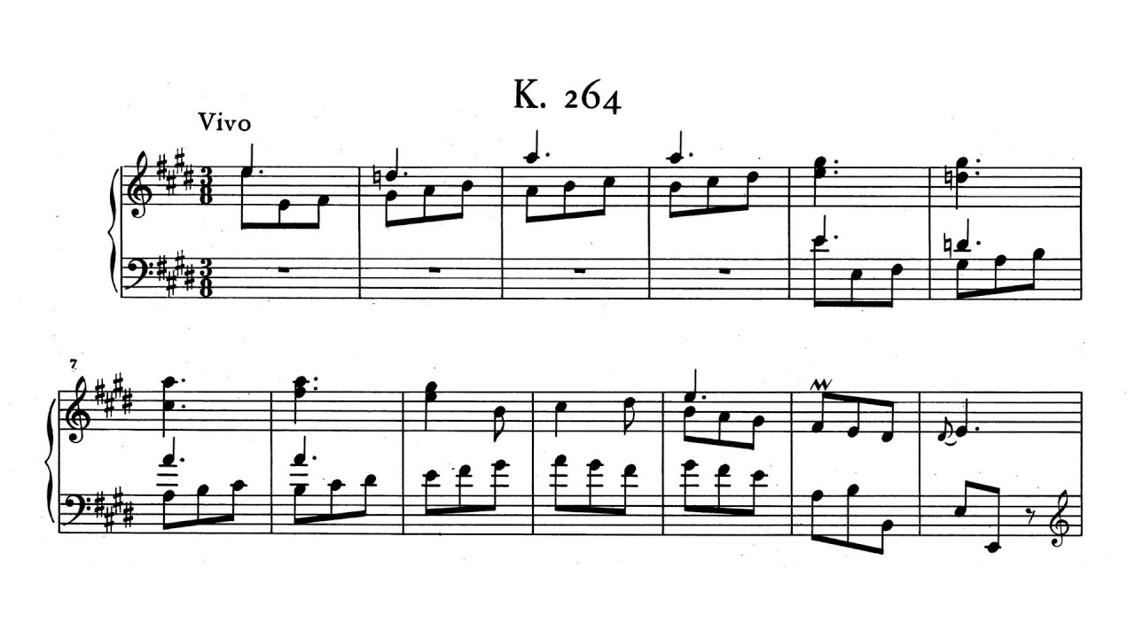 Scarlatti: Keyboard Sonata in E major, K.264 - YouTube