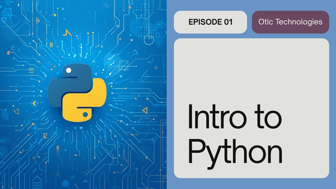 Introduction to Python Programming - YouTube