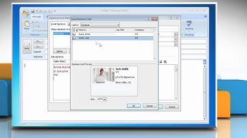 Microsoft® Outlook 2007: Create and insert a Signature