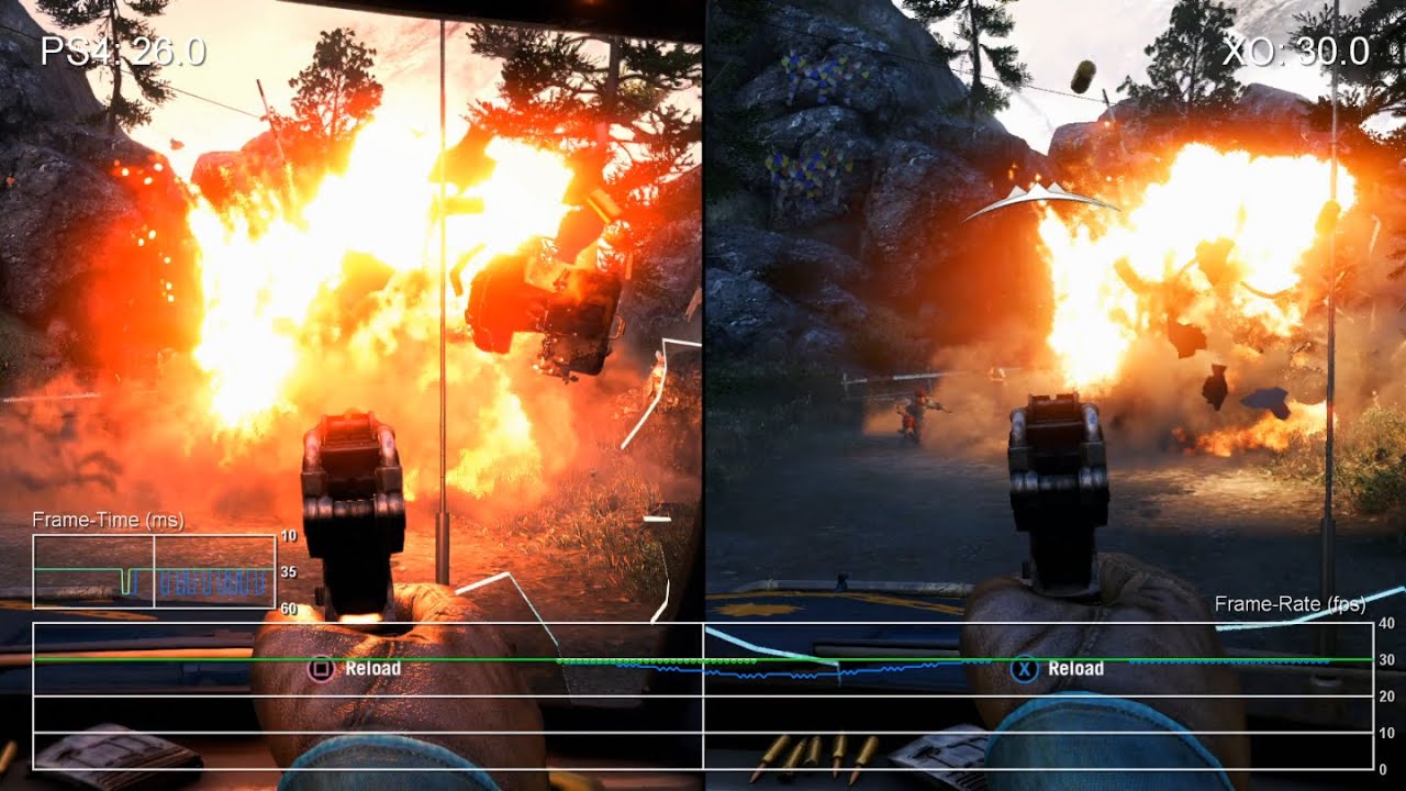systematisch Vies Seminarie Far Cry 4: PS4 vs Xbox One Frame-Rate Test - YouTube
