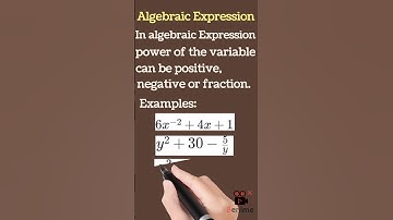 What is the difference between Algebraic Expression and polynomial?|shorts| #shorts