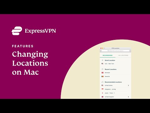 ExpressVPN for Mac - How to change a location