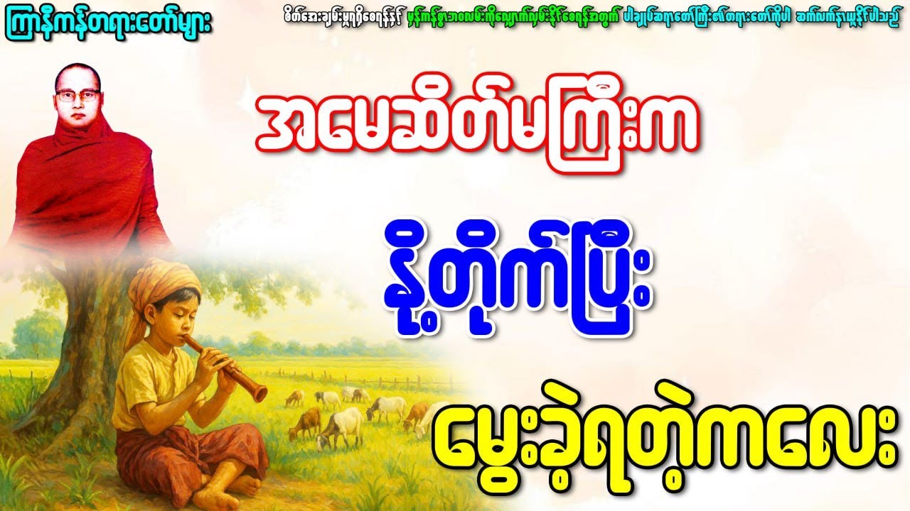 မိခင်မေတ္တာကြီးမားတဲ့ဆိတ်မကြီးကြာနီကန်နှင့်ပါချုပ်ဆရာ‌တော်ကြီးတရားတော်