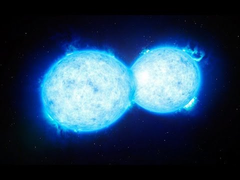 Scientists have observed a " kiss of death " of two giant stars