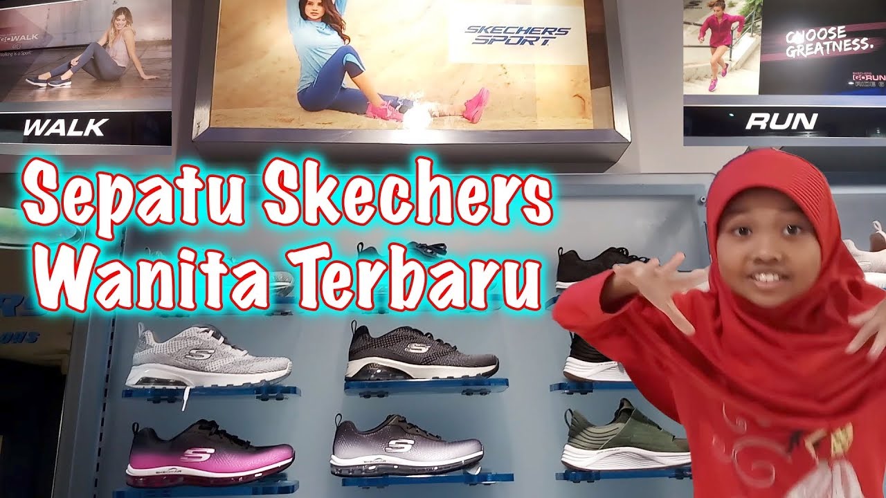 Sepatu Skechers  Terbaru  untuk Wanita  Model Sport Go Walk 