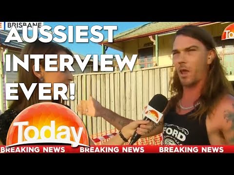 Aussiest. Interview. Ever. What a legend!