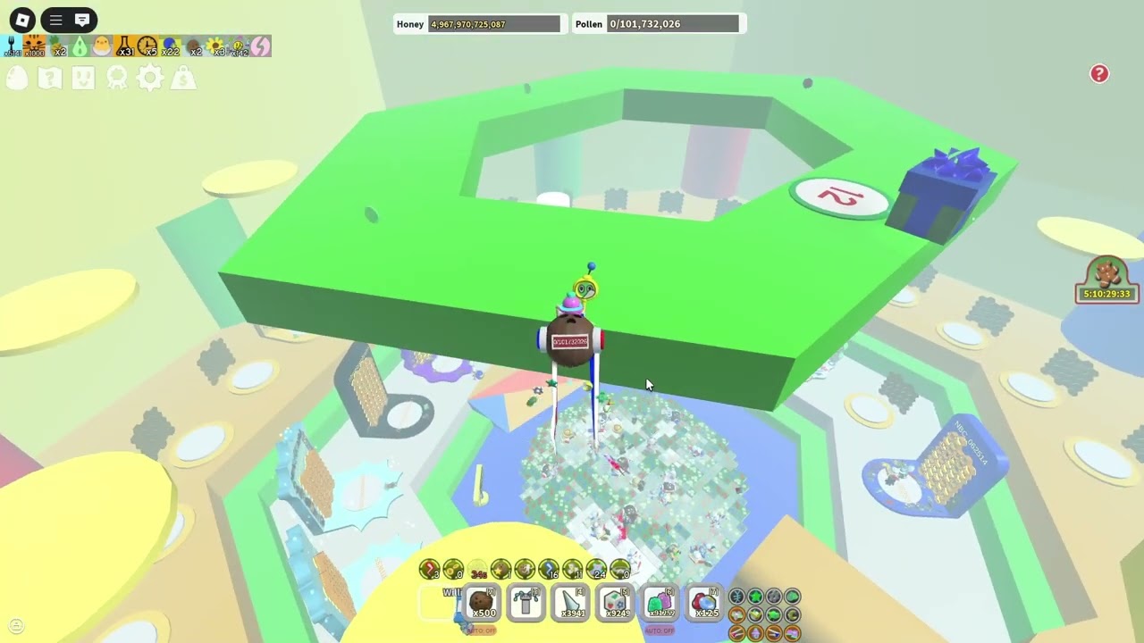 Bee Swarm Simulator - Opening Gift Box 12 Speckled Gift Box Winter 2024