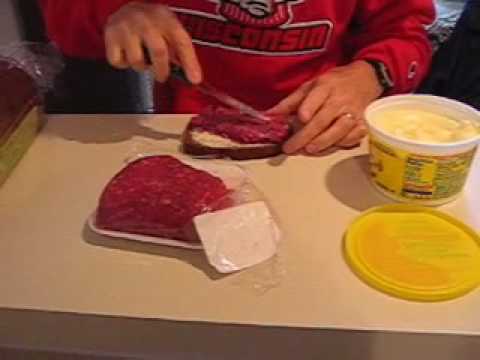 How To Make And Eat A Raw Beef Sandwich Youtube