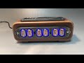 ニキシー管 時計 IN-12 木製ボックス 6管式