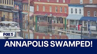 FLOODING CLOSES DOWNTOWN ANNAPOLIS STREETS