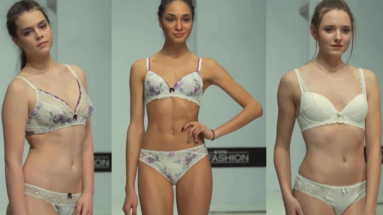 Young models showing everything Lingerie