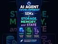 AI Agent Dev SDK: Storage, Memory &amp; State #ai #chatgpt #tech #aishorts #future #storage #memory #sdk