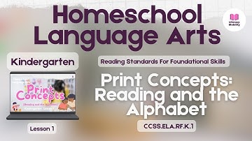 Kindergarten Reading and Writing: Print Concepts Kindergarten Lesson 1
