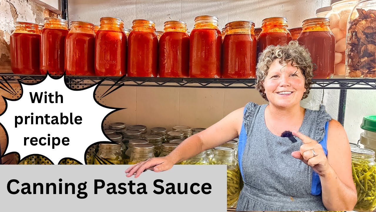 Canning Pasta Sauce, Mennonite Recipe - YouTube