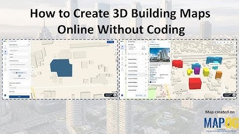 How to Create 3D Building Maps Online Without Code #3d #building #business #viral #video #gis #tech