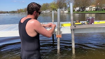 Easy DIY One-Person Dock and Pier Installation With Foam Floats and Max Dock MaxLoc Supports