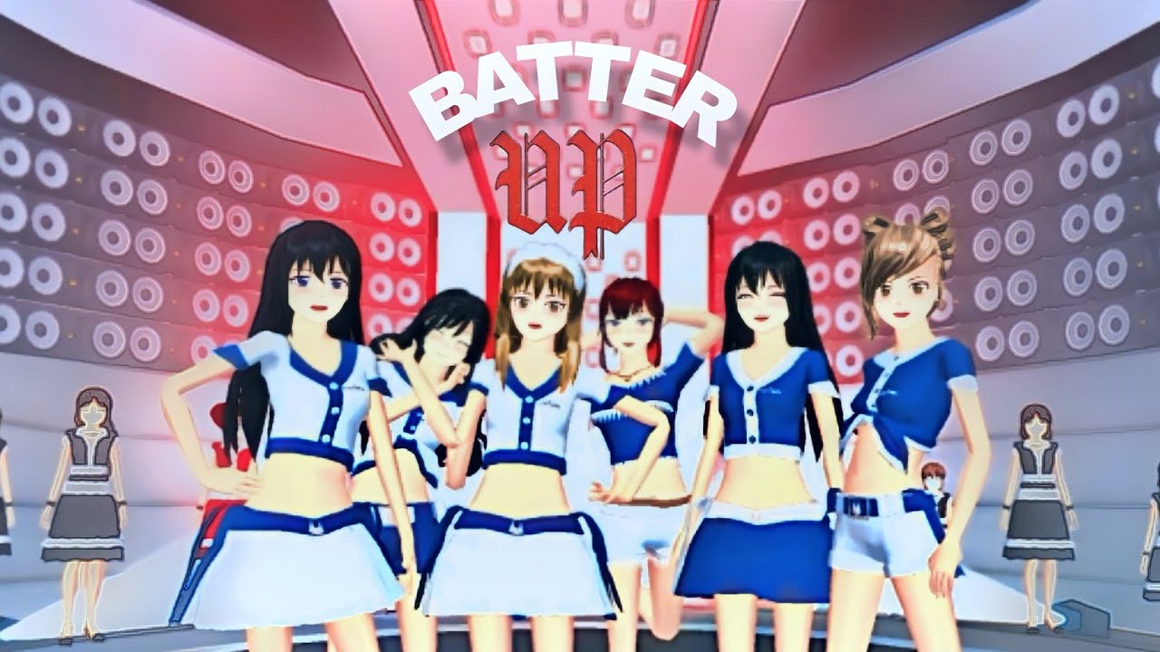BABYMONSTER - BATTER UP (M/V) || sakura school simulator Ver.