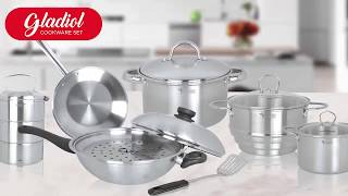 Gladiol Cookware Set Golden Lying Fish