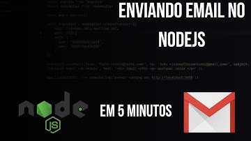 Enviando Email com Node.js em 5 MINUTOS (MUITO FÁCIL)
