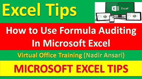 Excel Tips (Formula Auditing) (Advanced Excel Training)
