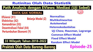 Path Analysis, Analisis Jalur dengan EViews, Episode 25