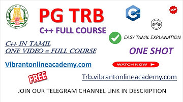 C ++ FULL COURSE 🔥🔥🔥 | ONE SHOT| PG TRB COMPUTER INSTRUCTOR 🔥🔥🔥#exam#cpp #education#codeprep#coding
