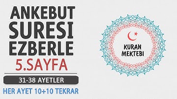 Ankebut suresi 5.sayfa ezberle 10 tekrar+10 tekrar 2.dönüş 20.sayfa