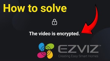 The Video is Encrypted On EZVIZ Cctv Camera App 