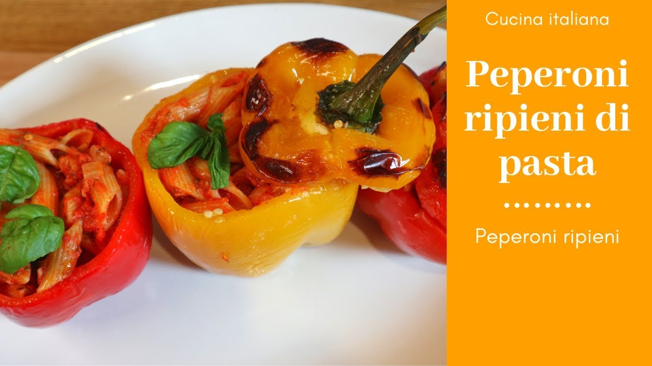 Peperoni ripieni di pasta