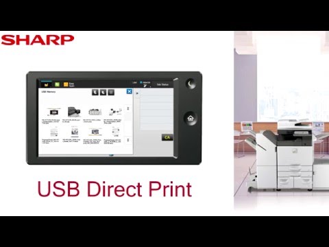 SHARP MX4070N/MX3570N/MX3070N – Easy Printing/Scanning with USB Drives