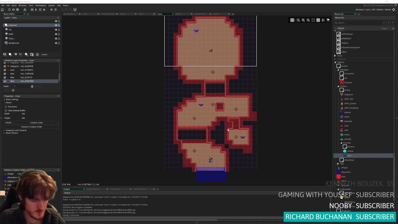 [Livestream] Action RPG Tutorial Progress - GameMaker Studio 2 - YouTube