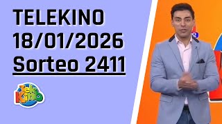 Sorteo Nro 2411 / Resultados Telekino Sorteo 2411 / Telekino en vivo 18/01/2026 / telekino 2411