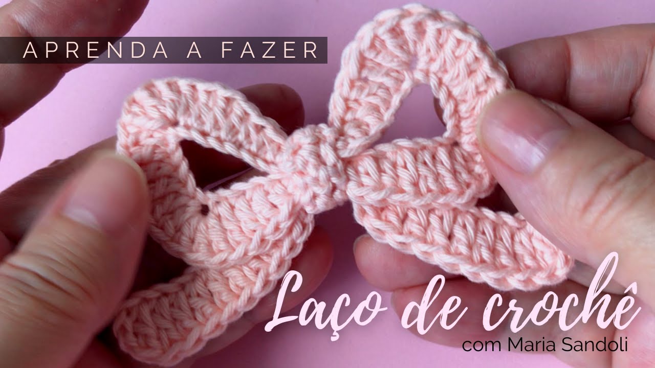 LAÇO DE CROCHÊ FÁCIL E LINDO | MARIA SANDOLI