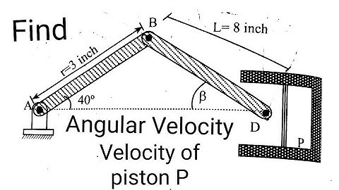Dynamics | Angular Velocity of connecting rod | Velocity of piston | Applied mechanics 2 | Numerical