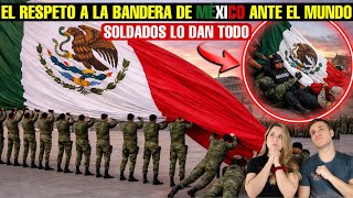 Goosebumps This Is How Mexican Soldiers Respect Their Flag Before The World