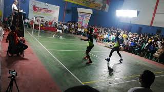 Final kejuaraan redi papan piala gubernur ganda putra Heru/barak vs muksin/hafis