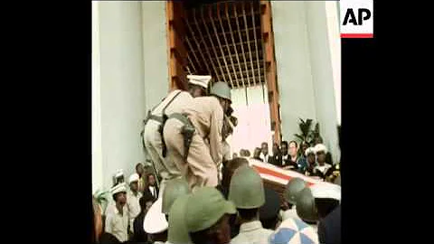 SYND 28/07/71 BODY OF PRESIDENT TUBMAN LIES IN STATE