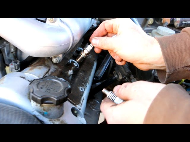 Car Sluggish, Losing Power Uphill & Mileage Replace Spark Plugs on Suzuki Grand Vitara - YouTube