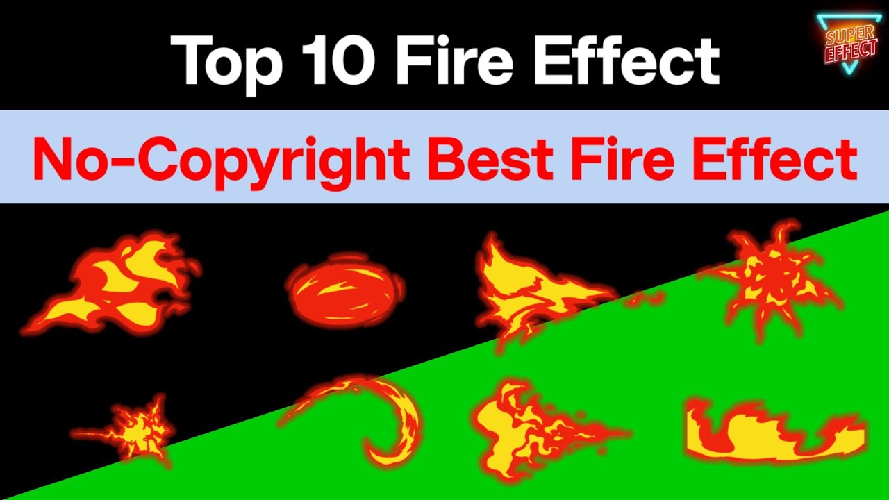 Top 10 Fire Effect NoCopyright Best Fire Effect Black Screen