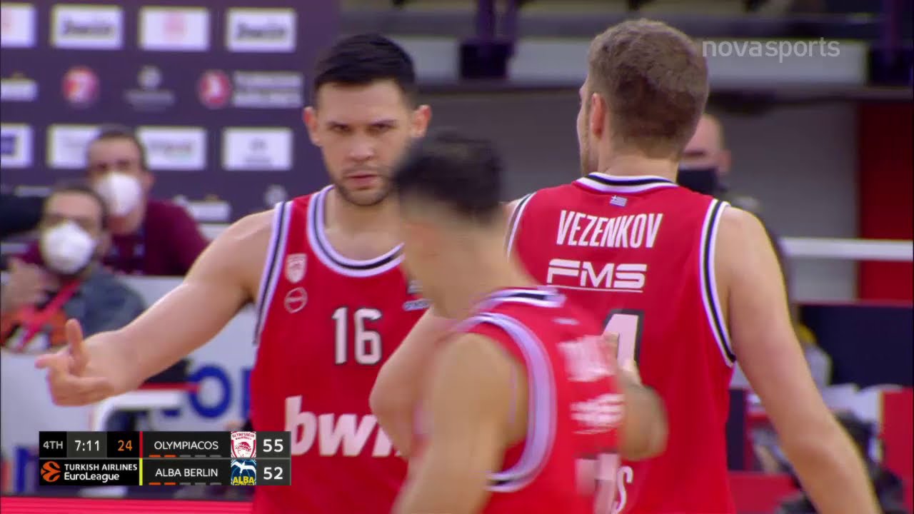 Ολυμπιακός - Άλμπα Βερολίνου: 75-71 (ΜD 8, 12/11/2020)