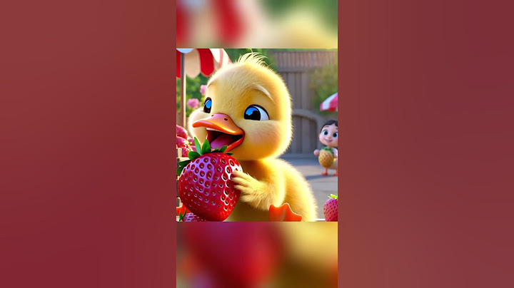The cute duck rolled its strawberries to the ground丨CAT丨CUTECAT丨AI丨AICAT丨PUPPY丨